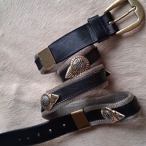 Unique Great Quality Belt With Brassy Buckle